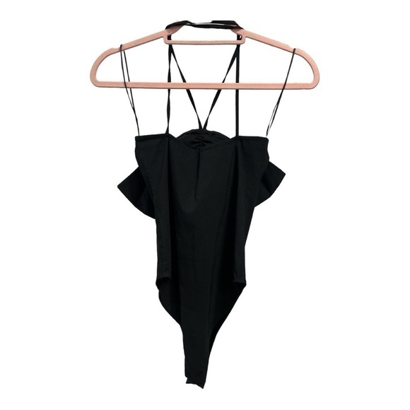 Zara Black  Bow Bodysuit woman’s size S New with tag - Picture 8 of 15